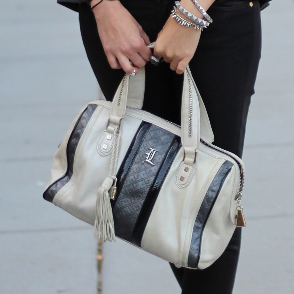 L.A.M.B. FROSTED CAPRI SATCHEL